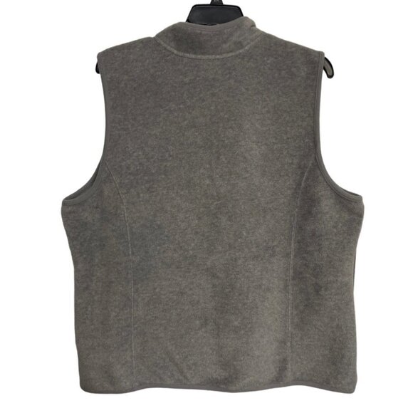 KARIN SCOTT SPORT Women's Fleece Vest Plus-Size 2X Grey Zip Pockets Zip Front - Picture 10 of 10
